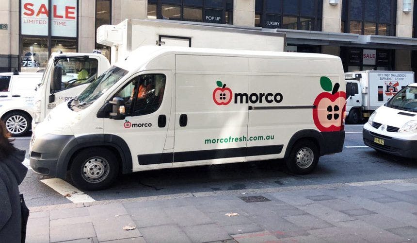 Morco van with new branding